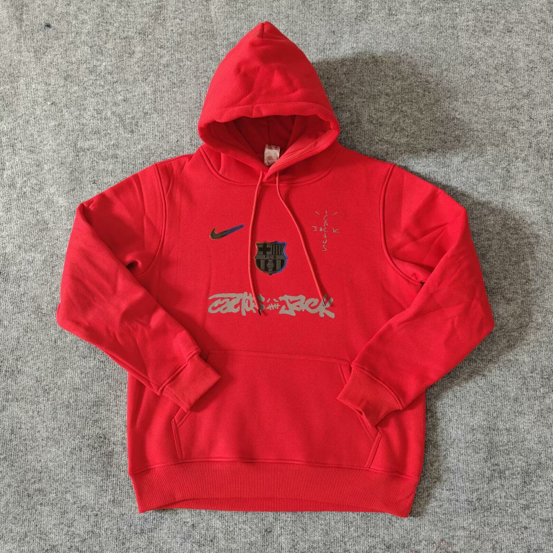Barcelona x Travis Scott Sudadera Roja Barcelona x Travis Scott Sudadera Roja