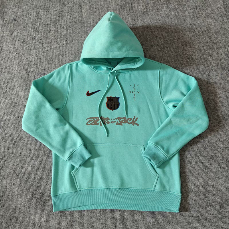 Barcelona x Travis Scott Sudadera Verde Barcelona x Travis Scott Sudadera Verde