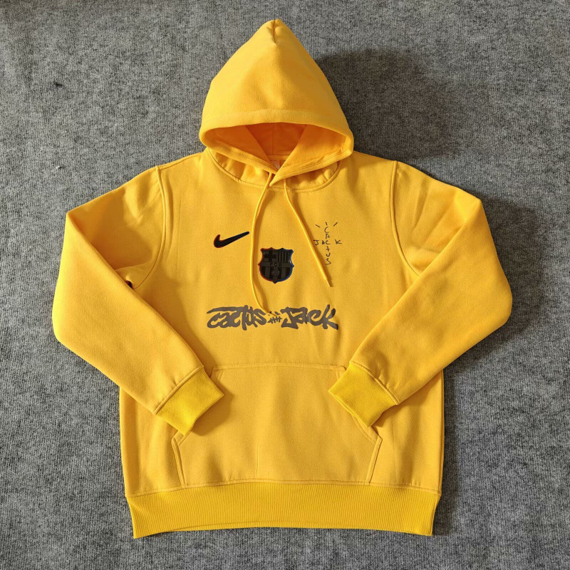 Barcelona x Travis Scott Sudadera Amarilla Barcelona x Travis Scott Sudadera Amarilla