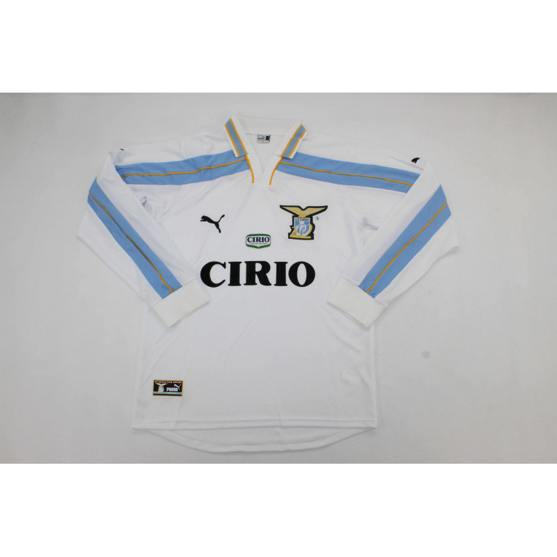 Lazio Retro Manga Larga Centenario Blanca 99-00 Lazio Retro Manga Larga Centenario Blanca 99-00