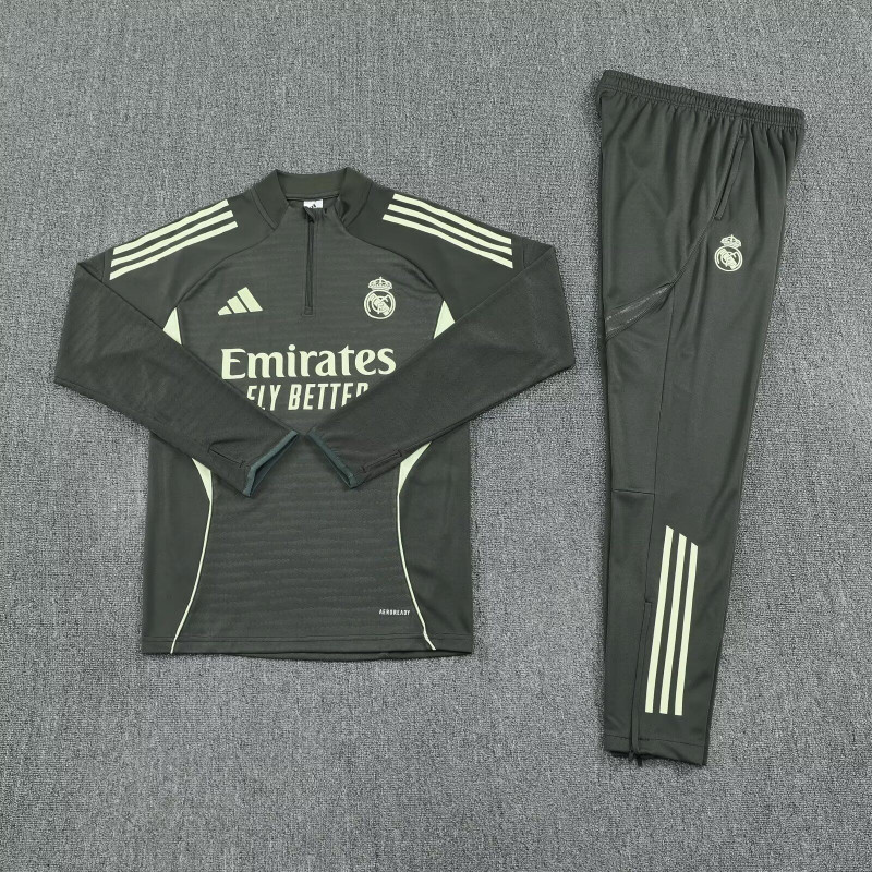 Real Madrid Chandal Entrenamiento Verde Oscuro 25-26 Real Madrid Chandal Entrenamiento Verde Oscuro 25-26