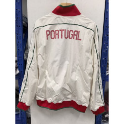 Portugal Cortavientos Retro Blanco Verde