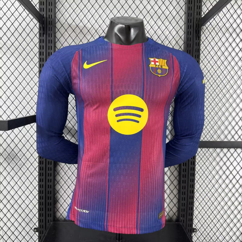 Barcelona Player Version Manga Larga Local 25-26 Barcelona Player Version Manga Larga Local 25-26