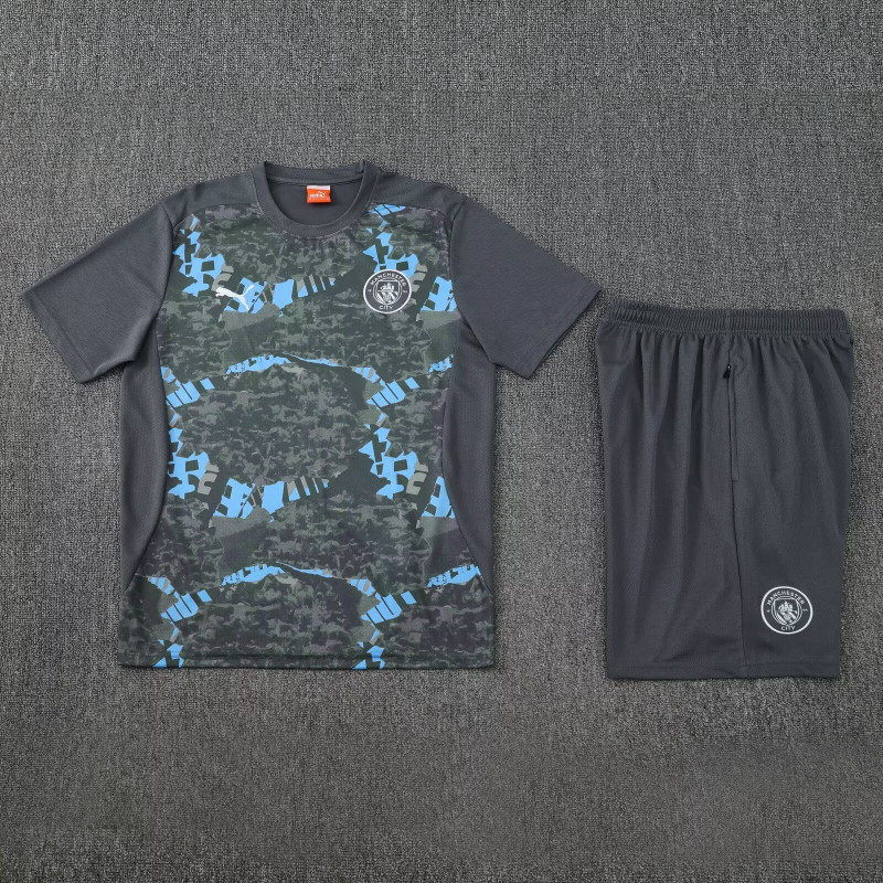 Kit Entrenamiento Manchester City Gris 25-26 Kit Entrenamiento Manchester City Gris 25-26