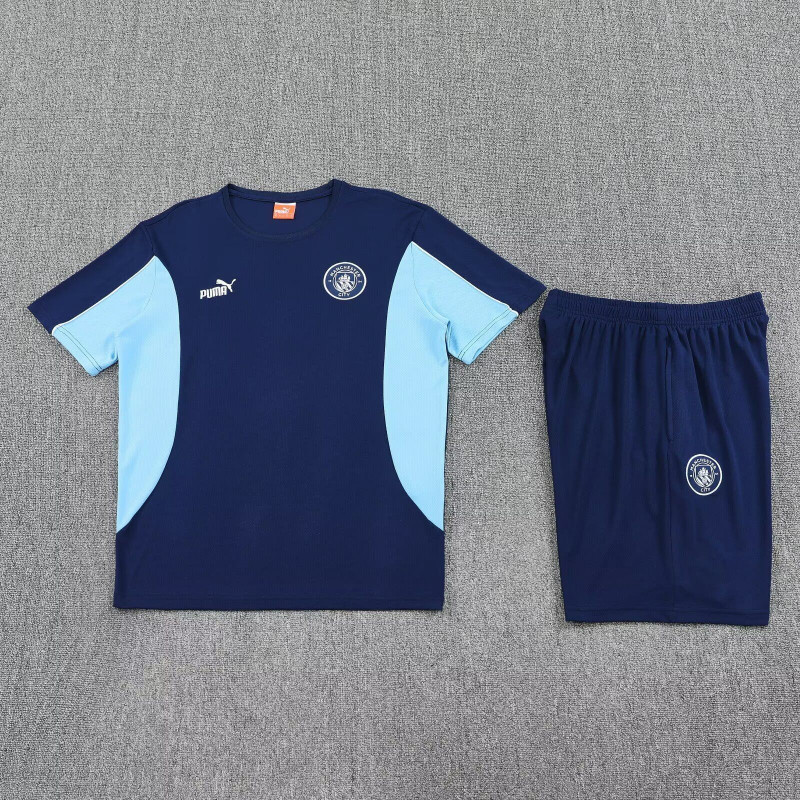 Kit Entrenamiento Manchester City Azul Oscuro 25-26 Kit Entrenamiento Manchester City Azul Oscuro 25-26
