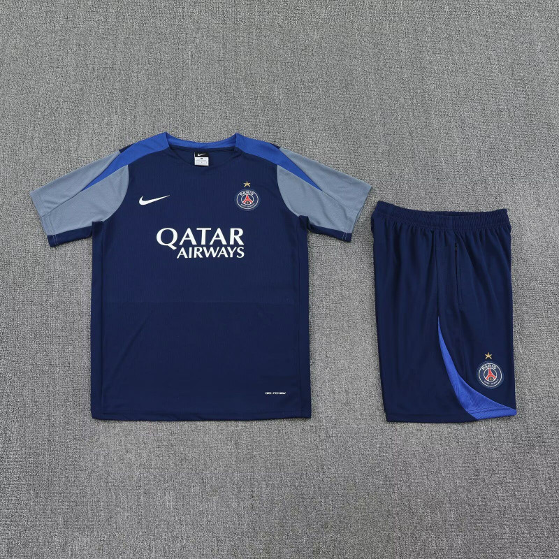 Kit Entrenamiento PSG Gris Azul 25-26 Kit Entrenamiento PSG Gris Azul 25-26