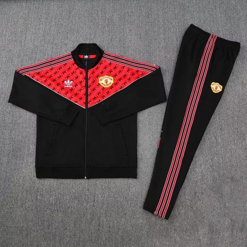 Manchester United Chandal Rojo Negro Retro Manchester United Chandal Rojo Negro Retro