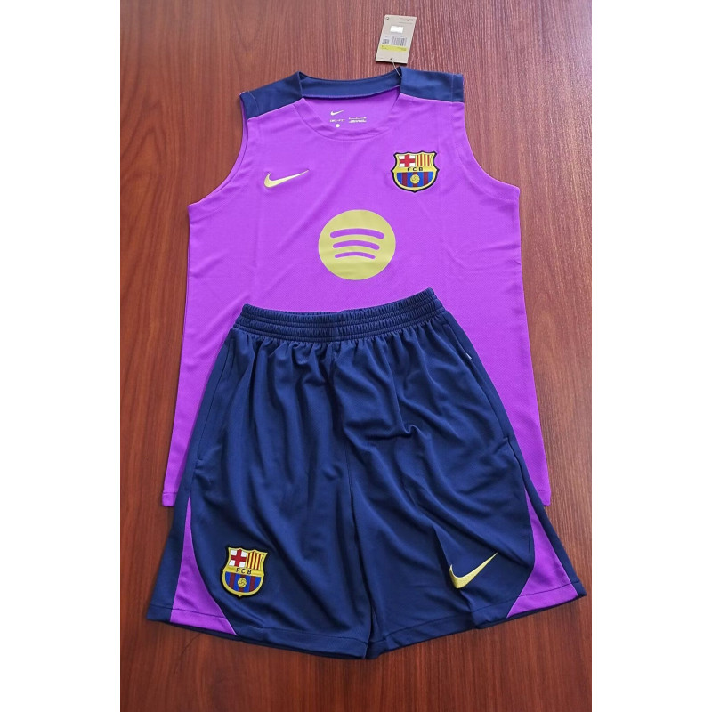 Kit Entrenamiento Barcelona Sin Mangas Morado 25-26 Kit Entrenamiento Barcelona Sin Mangas Morado 25-26