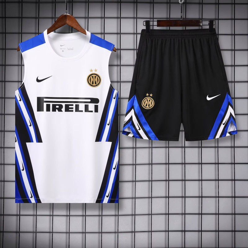 Kit Entrenamiento Inter de Milan Sin Mangas Blanco 25-26 Kit Entrenamiento Inter de Milan Sin Mangas Blanco 25-26