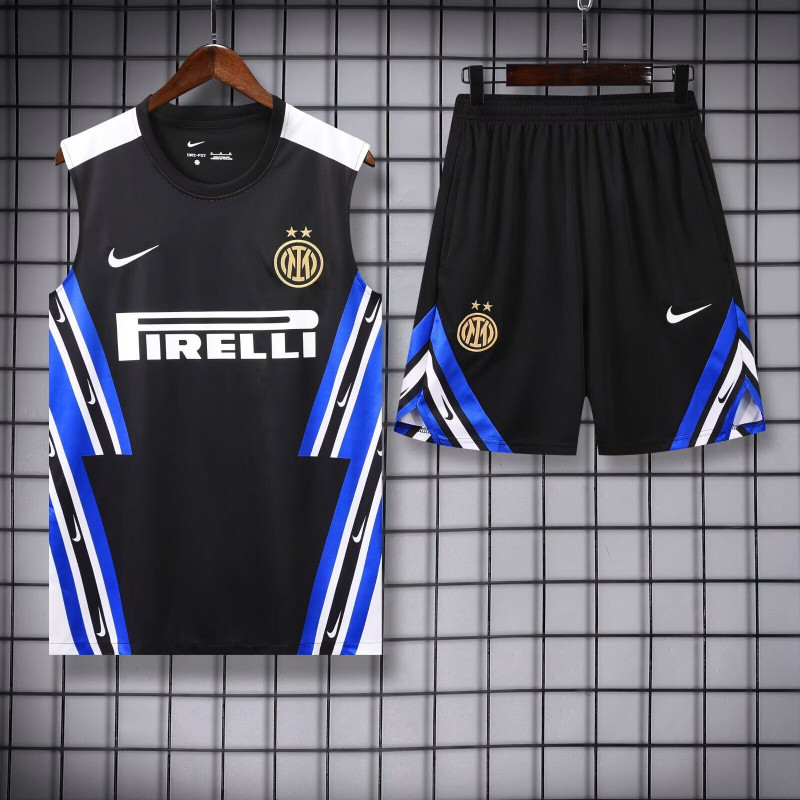 Kit Entrenamiento Inter de Milan Sin Mangas Negro 25-26 Kit Entrenamiento Inter de Milan Sin Mangas Negro 25-26