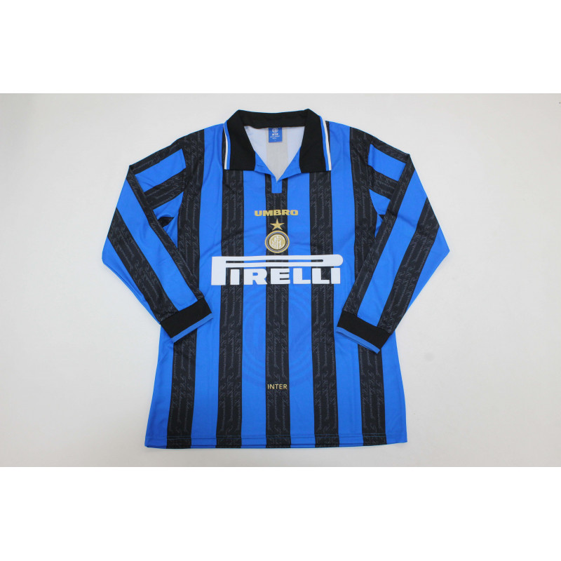 Inter de Milan Retro Manga Larga Local 96-97 Inter de Milan Retro Manga Larga Local 96-97
