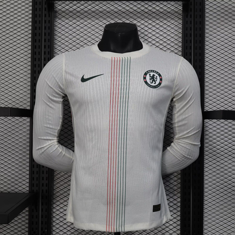 Chelsea Player Version Manga Larga Visitante 25-26 Chelsea Player Version Manga Larga Visitante 25-26