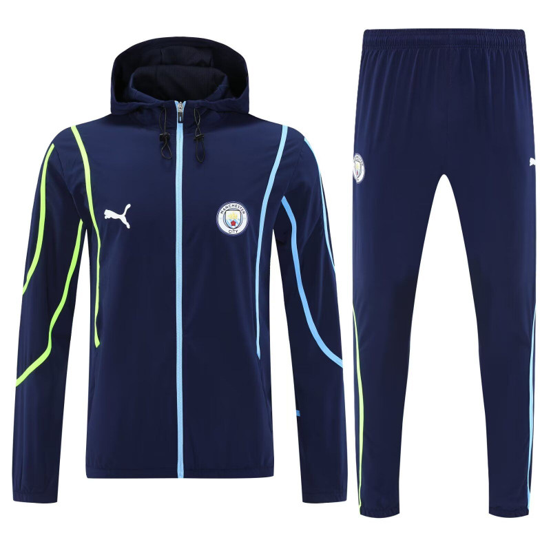 Manchester City Chandal Cortavientos Azul Oscuro Manchester City Chandal Cortavientos Azul Oscuro