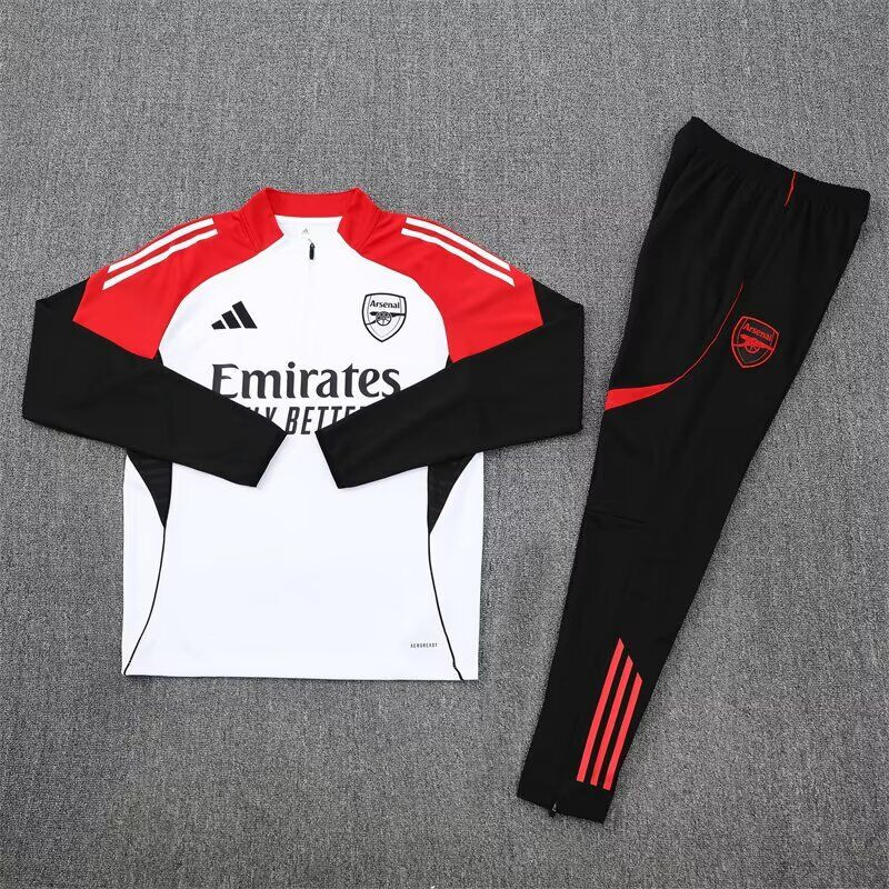 Arsenal Chandal Entrenamiento Blanco Rojo 25-26 Arsenal Chandal Entrenamiento Blanco Rojo 25-26