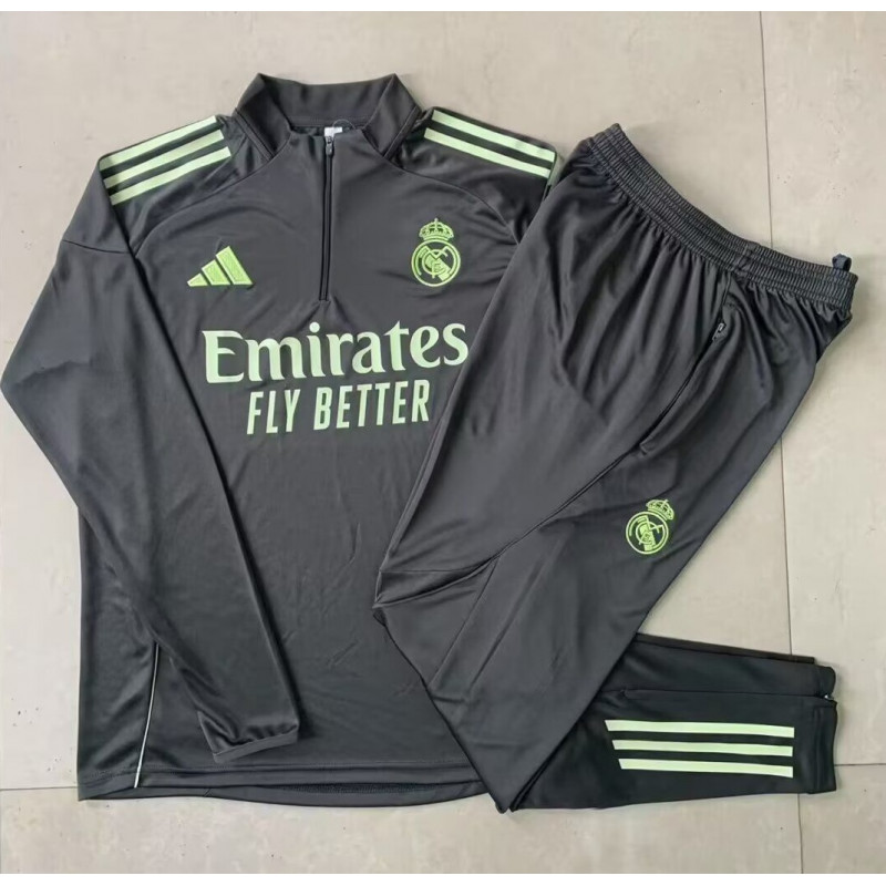 Real Madrid Chandal Entrenamiento Gris Verde 25-26 Real Madrid Chandal Entrenamiento Gris Verde 25-26
