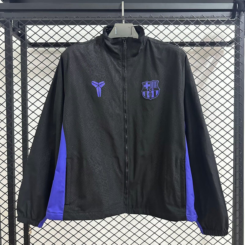 Barcelona Cortavientos Negro Morado Barcelona Cortavientos Negro Morado