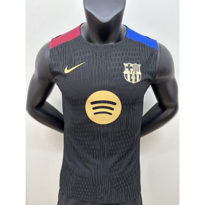 Barcelona Entrenamiento Player Version Sin Mangas Negra Barcelona Entrenamiento Player Version Sin Mangas Negra