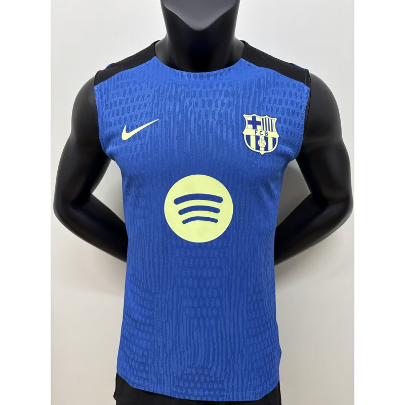 Barcelona Entrenamiento Player Version Sin Mangas Azul Barcelona Entrenamiento Player Version Sin Mangas Azul
