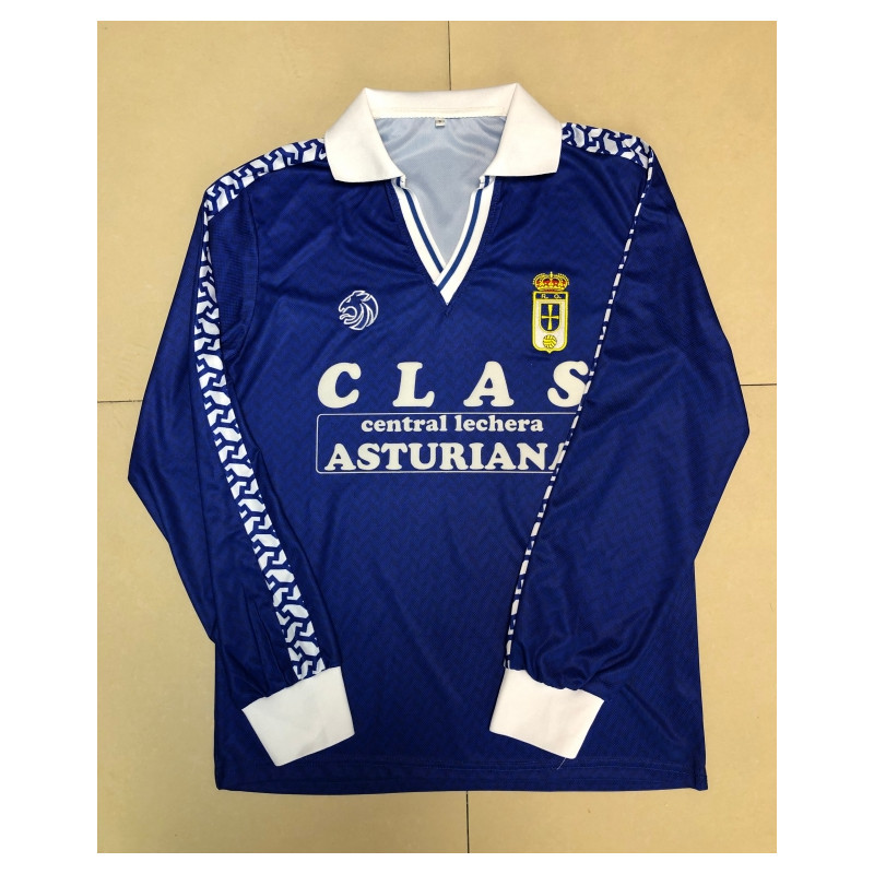 Real Oviedo Retro Manga Larga Local 86-87 Real Oviedo Retro Manga Larga Local 86-87