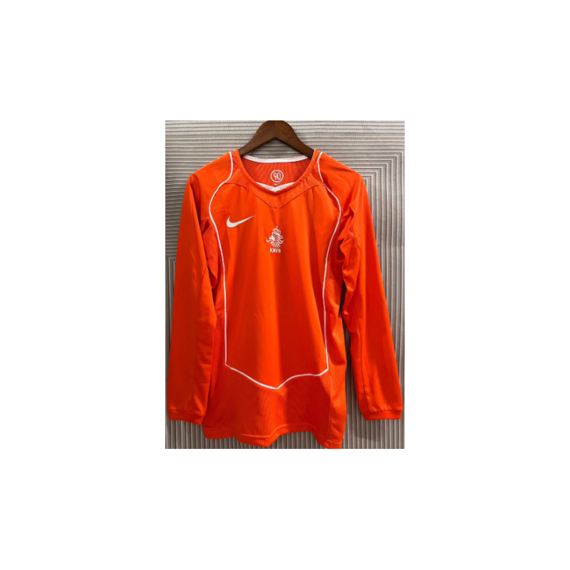 Holanda Retro Manga Larga Local 2004 Holanda Retro Manga Larga Local 2004