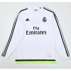 Sudadera Retro Real Madrid Blanca 15-16