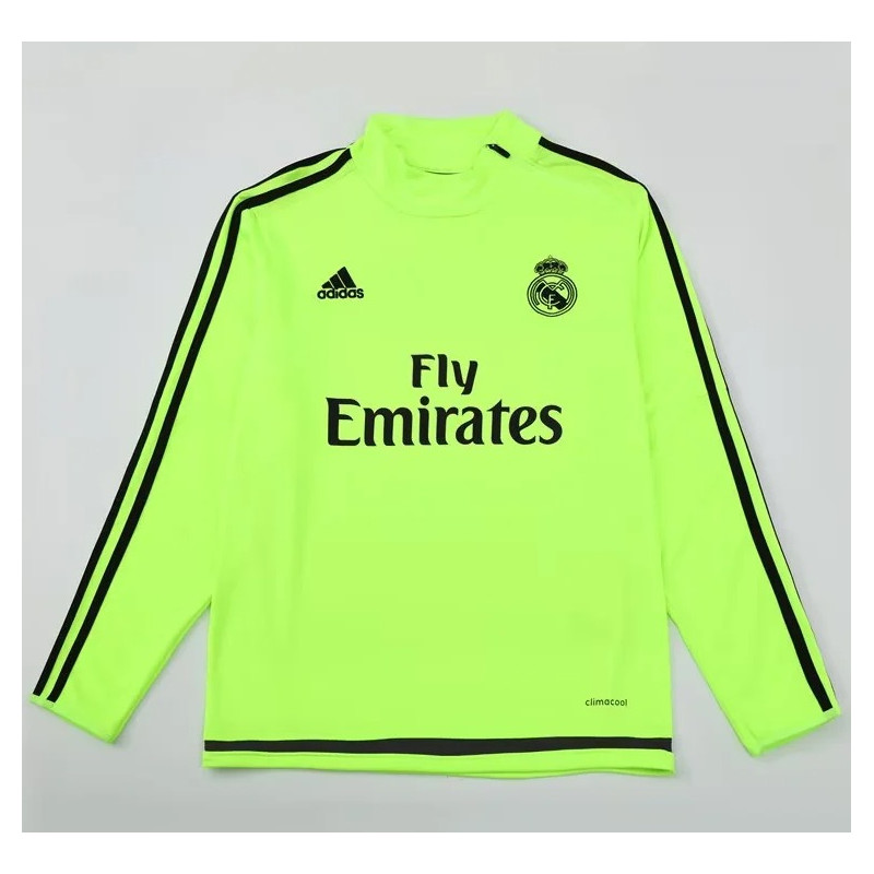 Sudadera Retro Real Madrid Verde 15-16 Sudadera Retro Real Madrid Verde 15-16