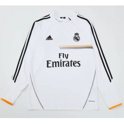 Sudadera Retro Real Madrid Blanca 13-14