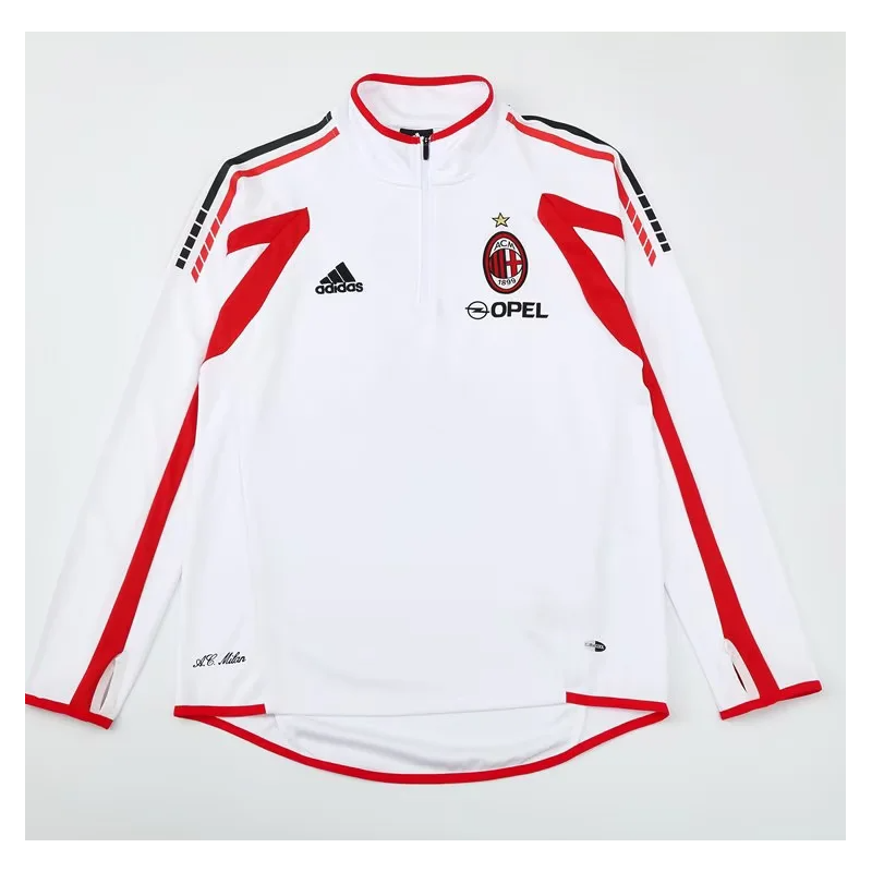 Milan Sudadera Retro Blanca 02-03 Milan Sudadera Retro Blanca 02-03