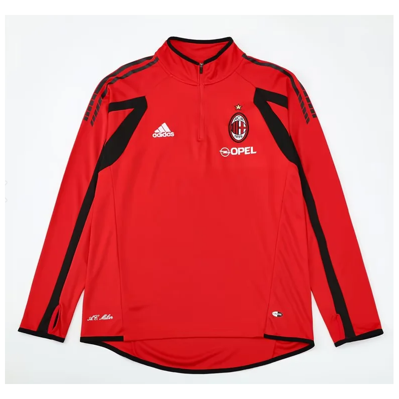 Milan Sudadera Retro Roja 05-06 Milan Sudadera Retro Roja 05-06