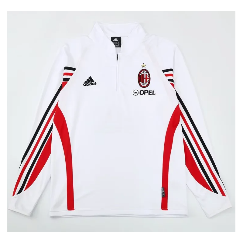 Milan Sudadera Retro Blanca 03-04 Milan Sudadera Retro Blanca 03-04