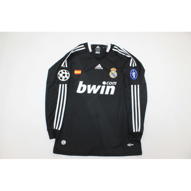Real Madrid Retro Manga Larga Visitante 08-09 Real Madrid Retro Manga Larga Visitante 08-09