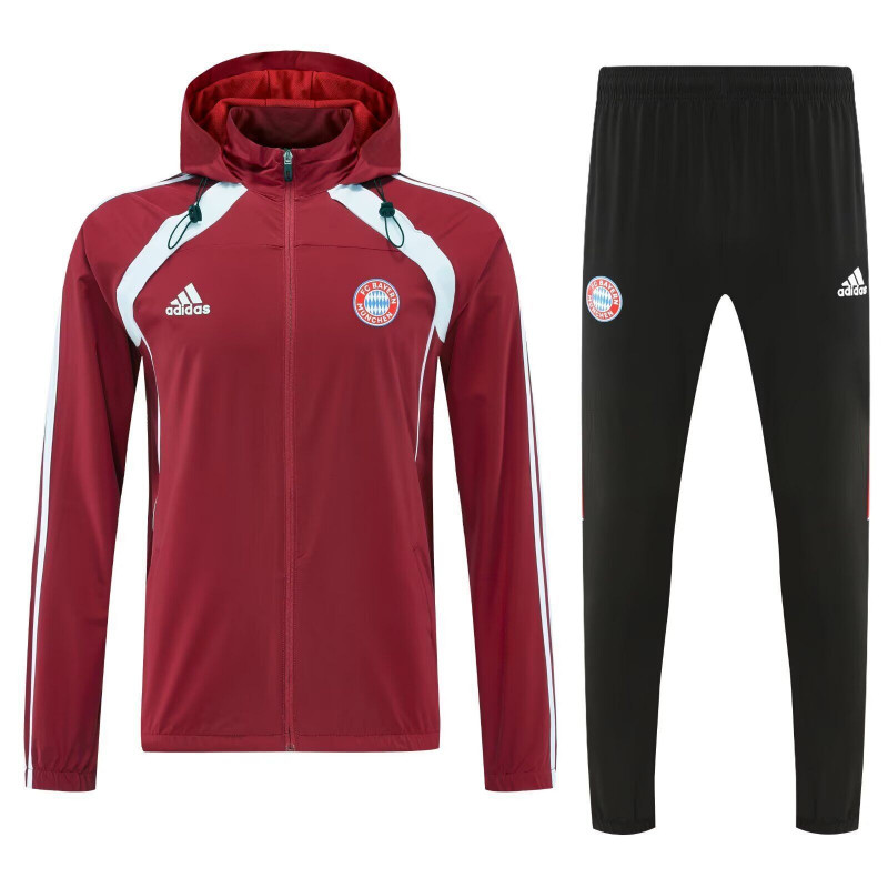 Bayern de Munich Chandal Con Capucha Rojo 25-26 Bayern de Munich Chandal Con Capucha Rojo 25-26