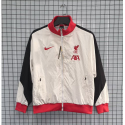 Liverpool Cortavientos Blanco Negro Rojo