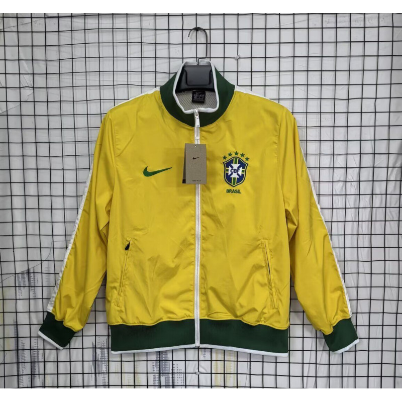 Brasil Cortavientos Retro Amarillo 10-11 Brasil Cortavientos Retro Amarillo 10-11