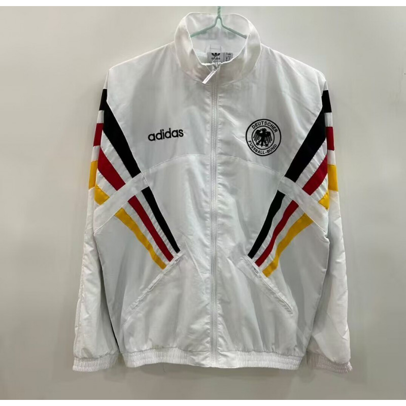 Alemania Cortavientos Retro Blanco Alemania Cortavientos Retro Blanco