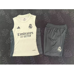 Kit Entrenamiento Real Madrid Sin Mangas Amarillo 25-26