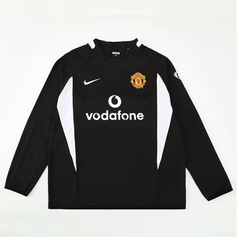 Manchester United Sudadera Retro Negra 02-03 Manchester United Sudadera Retro Negra 02-03