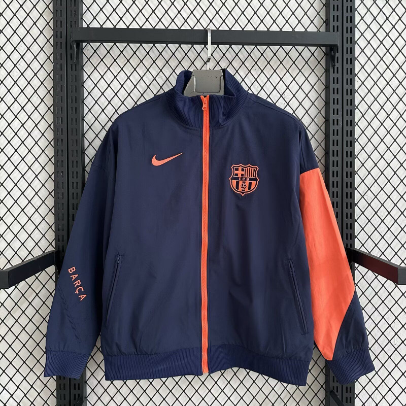 Barcelona Cortavientos Azul Oscuro Naranja Barcelona Cortavientos Azul Oscuro Naranja