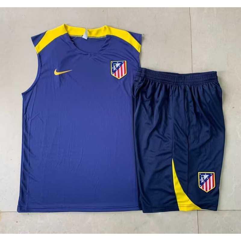 Kit Entrenamiento Atletico de Madrid Azul Oscuro Sin Mangas 25-26 Kit Entrenamiento Atletico de Madrid Azul Oscuro Sin Mangas 25-26