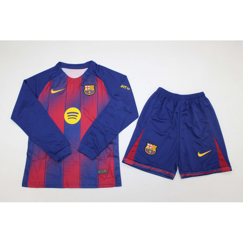 Barcelona KIT NIÑO Manga Larga Local 25-26 Barcelona KIT NIÑO Manga Larga Local 25-26