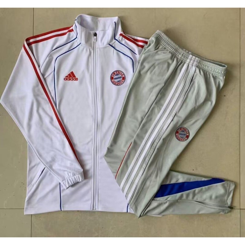 Bayern Munich Chandal Blanco Gris Retro 25-26 Bayern Munich Chandal Blanco Gris Retro 25-26