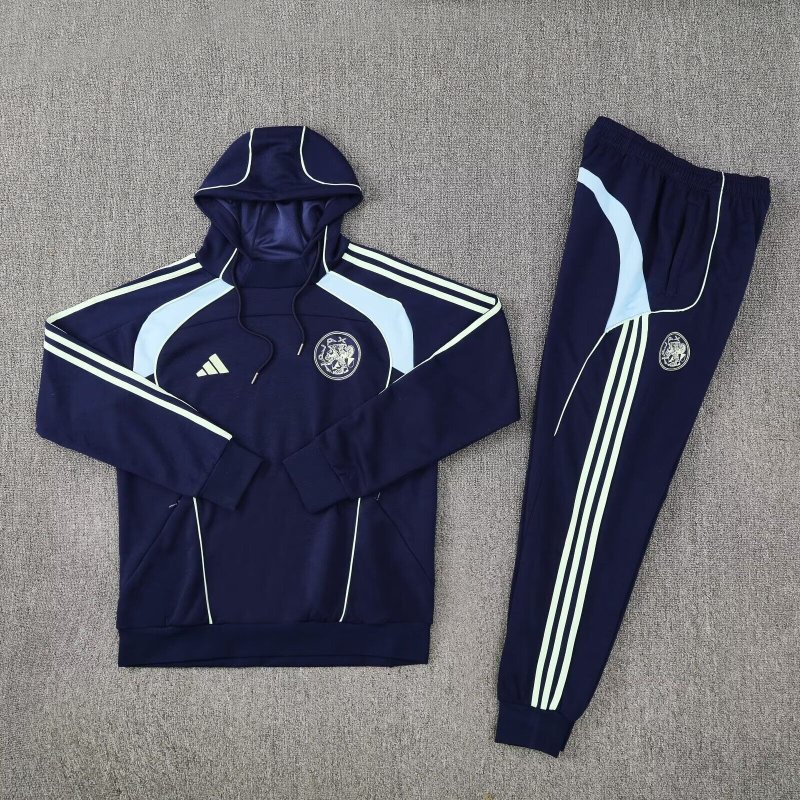 Ajax Chandal Con Capucha Azul 25-26 Ajax Chandal Con Capucha Azul 25-26