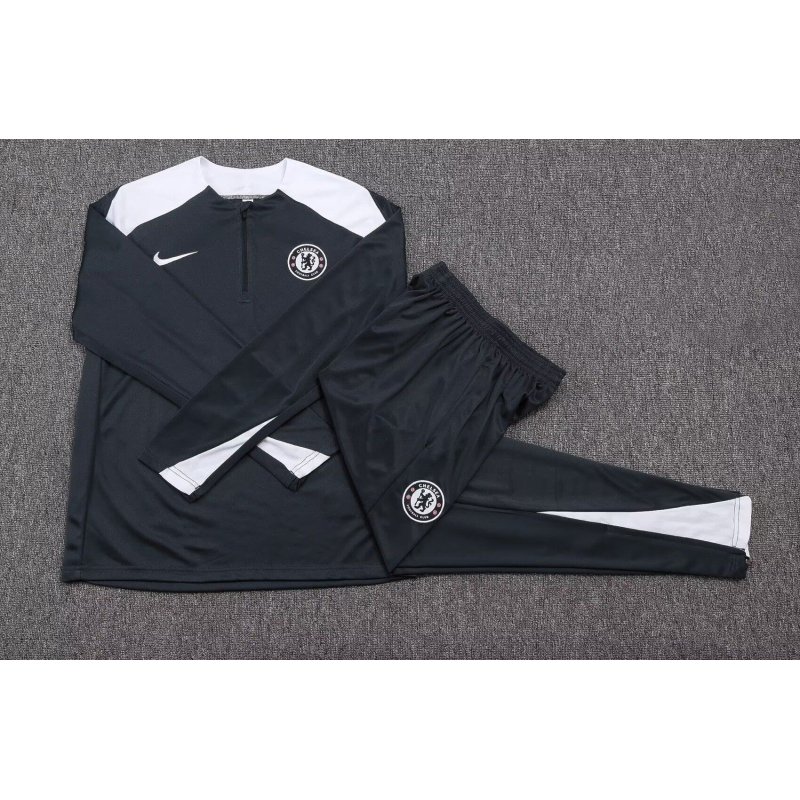 Chelsea Chandal Entrenamiento Negro Blanco 25-26 Chelsea Chandal Entrenamiento Negro Blanco 25-26