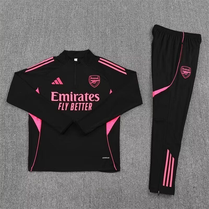 Arsenal Chandal Entrenamiento Negro Rosa 25-26 Arsenal Chandal Entrenamiento Negro Rosa 25-26