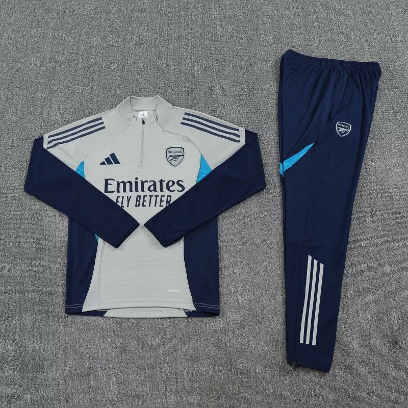 Arsenal Chandal Entrenamiento Gris Azul 25-26 Arsenal Chandal Entrenamiento Gris Azul 25-26