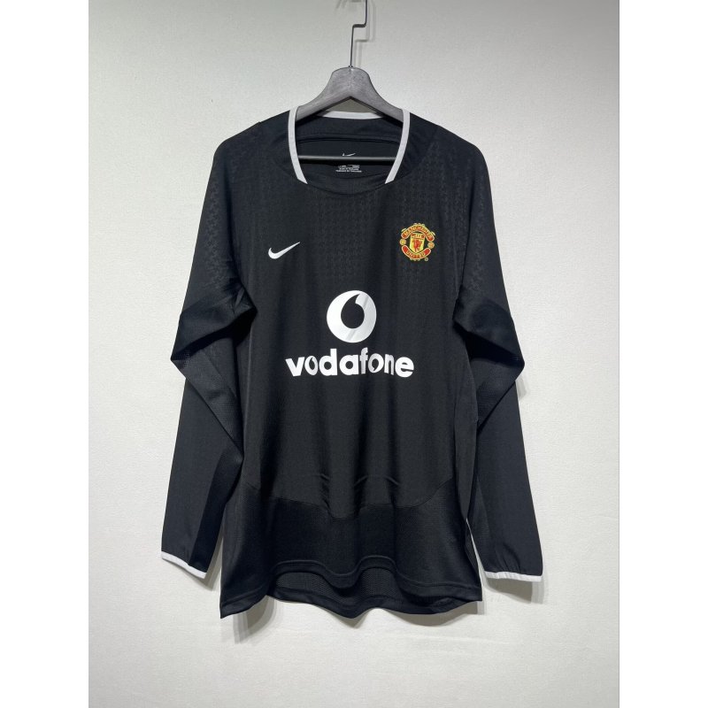Manchester United Retro Manga Larga Visitante 03-04 Manchester United Retro Manga Larga Visitante 03-04
