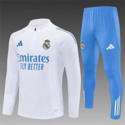 Chandal Entrenamiento Niño Real Madrid Blanco Azul 25-26