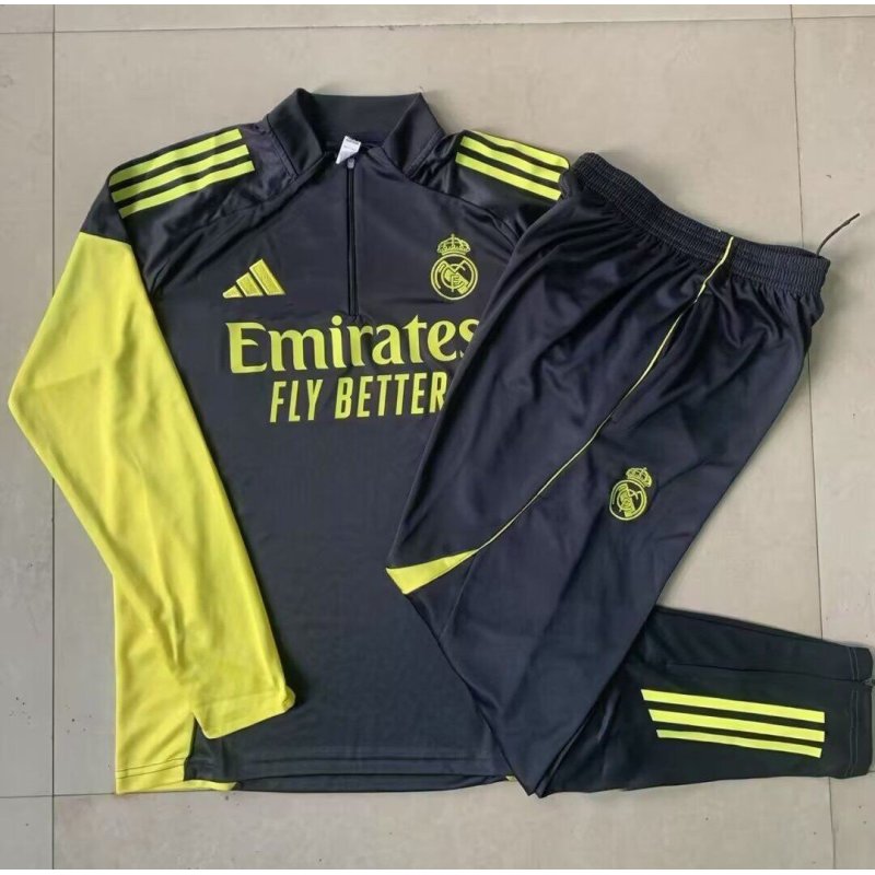 Chandal Entrenamiento Niño Real Madrid Azul Amarillo25-26 Chandal Entrenamiento Niño Real Madrid Azul Amarillo25-26