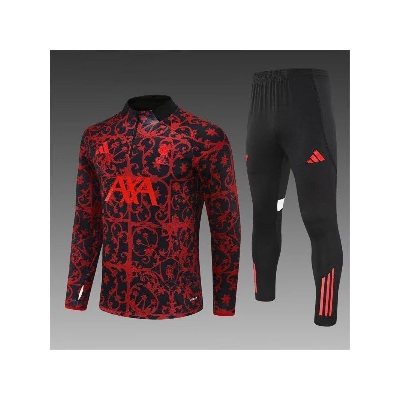 Chandal Niño Entrenamiento Liverpool Rojo Estampado 25-26 Chandal Niño Entrenamiento Liverpool Rojo Estampado 25-26
