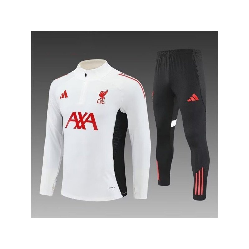 Chandal Niño Entrenamiento Liverpool Blanco 25-26 Chandal Niño Entrenamiento Liverpool Blanco 25-26